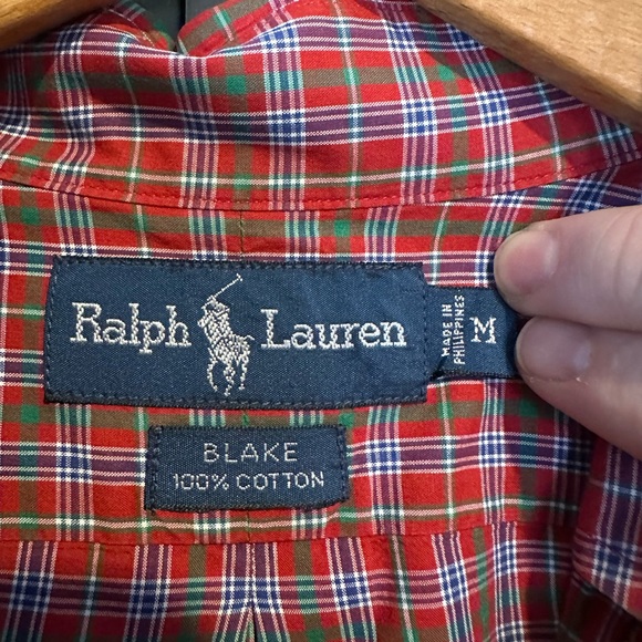 Ralph Lauren Plaid Oxford - Picture 2 of 4